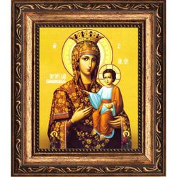 Самонаписавшаяся (Продромитисса, Ясская, Молдавская Афонская) икона Божьей Матери. Икона на холсте.