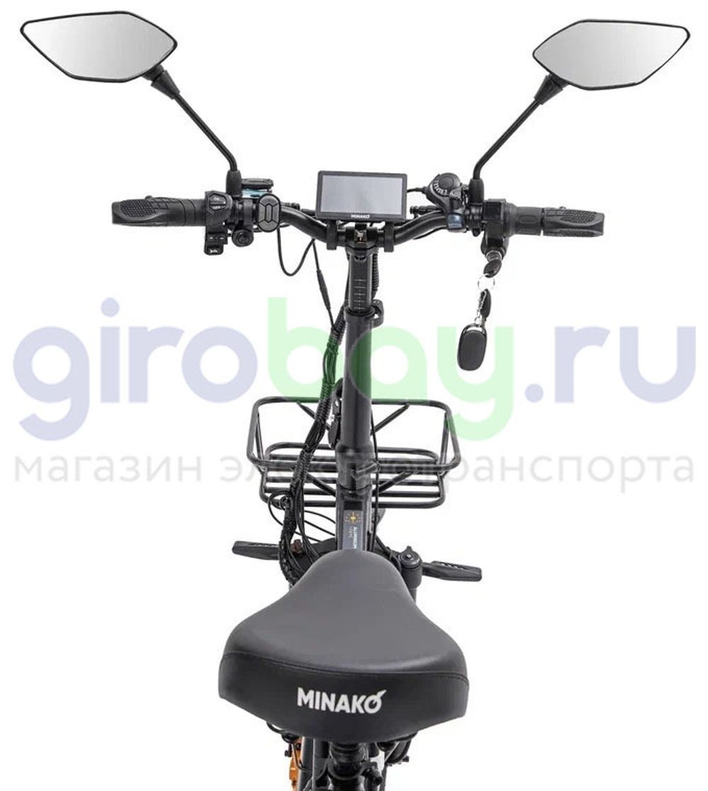 Электровелосипед Minako F10 Pro Dual 48V/20Ah (полный привод) 2025 года - Желтый обод Электровелосипед Minako F10 Pro Dual 48V/20Ah (полный привод) 2025 года - Желтый обод фото №6