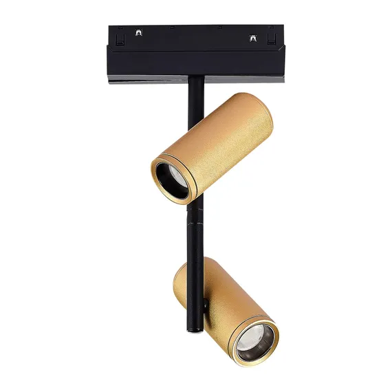 ST808.236.16 Магнитный трековый светильник Золотистый LED 1*16W 3000K 1 100Lm Ra>90 36° IP20 D45xH24 СКАЙЛАЙН 48V