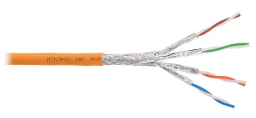 Кабель витая пара S/FTP 8 кат. 4 пары NikoMax NMC 9585C-OR