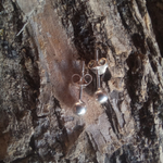 Серьги-гвоздики ШАРИК серебро