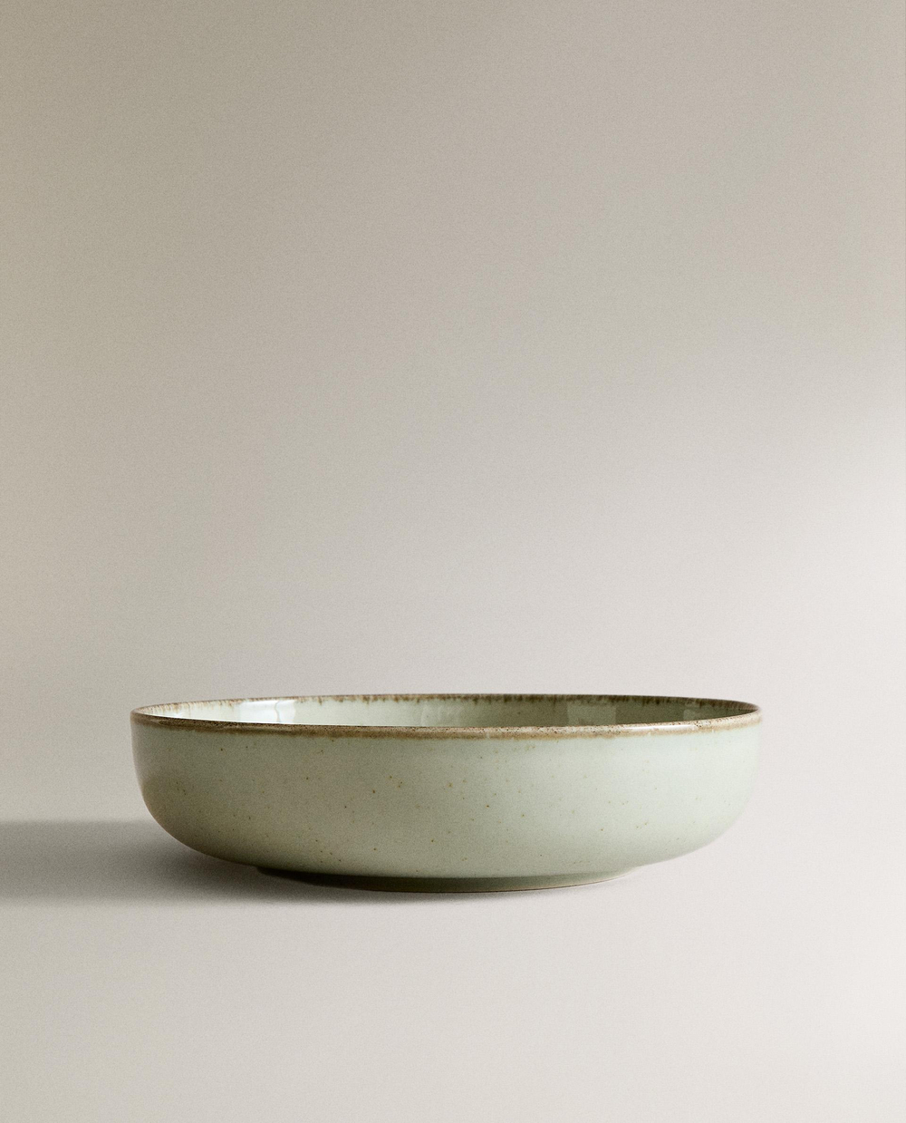 Zara Home набор столовой посуды из фарфора, цвет зелёный, 27 см