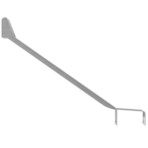 Горка из нержавеющей стали, прямая, открытая, высота 2 500 мм