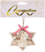 Подвеска «Снежинка - Снеговик» 11*11 см