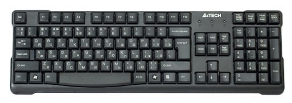 Клавиатура A4 KR-750 черный USB