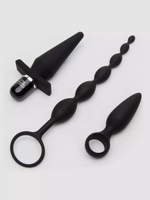 Черный набор для анальных игр Take it Slow (Цвет: черный)