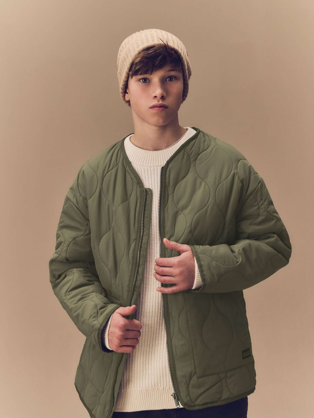 Куртка стеганая для мальчика Next Q78-609, Хаки