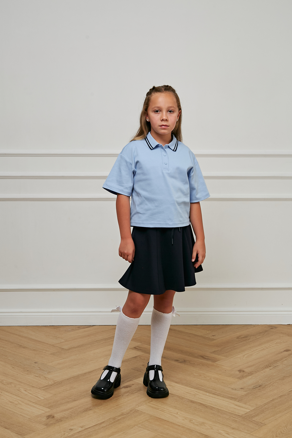 Блуза-поло к/р трикотаж д/д DELORAS 63922ZS