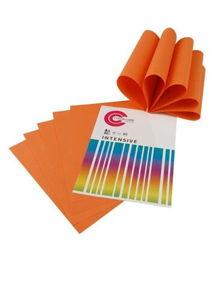 Бумага А4 цветная 50л Color Code ИНТЕНСИВ, оранжевая