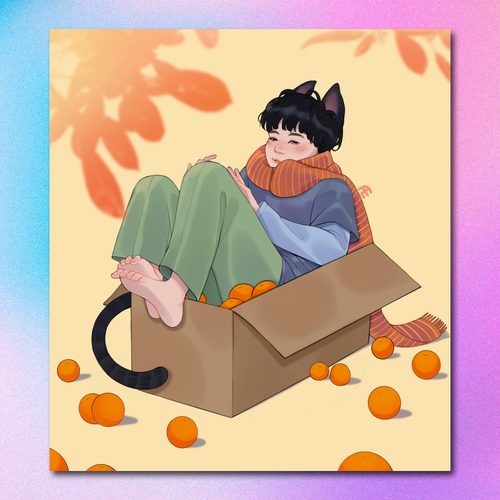 Арт принт / annaermizina.art / BTS / Юнги #3