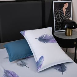 Комплект постельного белья с одеялом Сатин Велюрия Люкс «Воздушная прохлада»