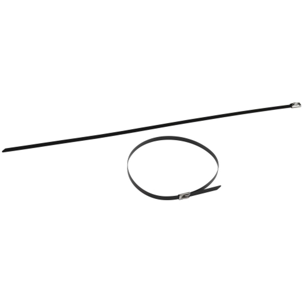 Кабельная стяжка (хомут) стальная AISI 304 с полимерным покрытием ЭРА NO-225-257 4.6 х 300 мм 10 шт