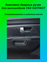 Ручки дверей усиленные для УАЗ Патриот 2014 3163-90-6826084-00 (комплект)