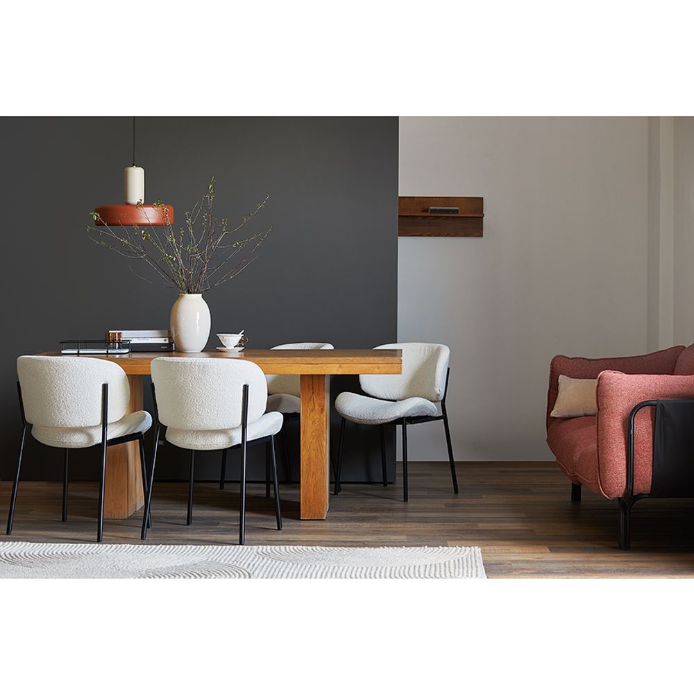 Стул Embrace, букле, молочный