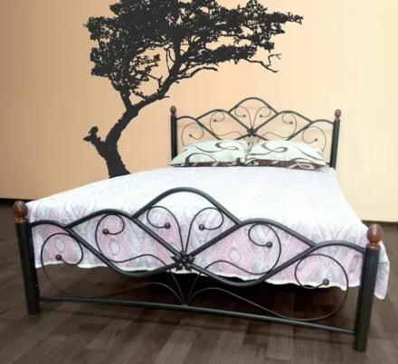 Венера-2 (Форвард) Кровать двуспальная 1400/1600мм (черная)