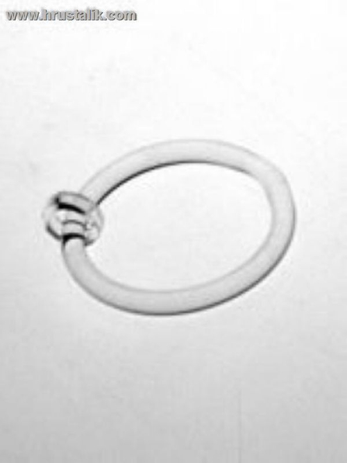 Кольцо стеклянное с колечком №6 d 24мм