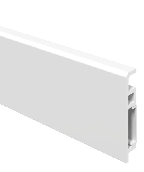 Напольный плинтус ПВХ Foresta Concept Белый Матовый FC 030 2000х70х13 мм