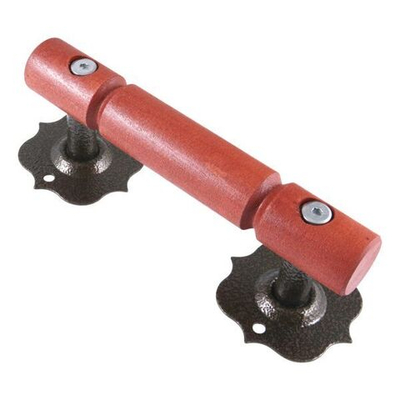 Ручка скобка РСД 200 круглая фигурная красное дерево (Киров) (Секрет) (50)