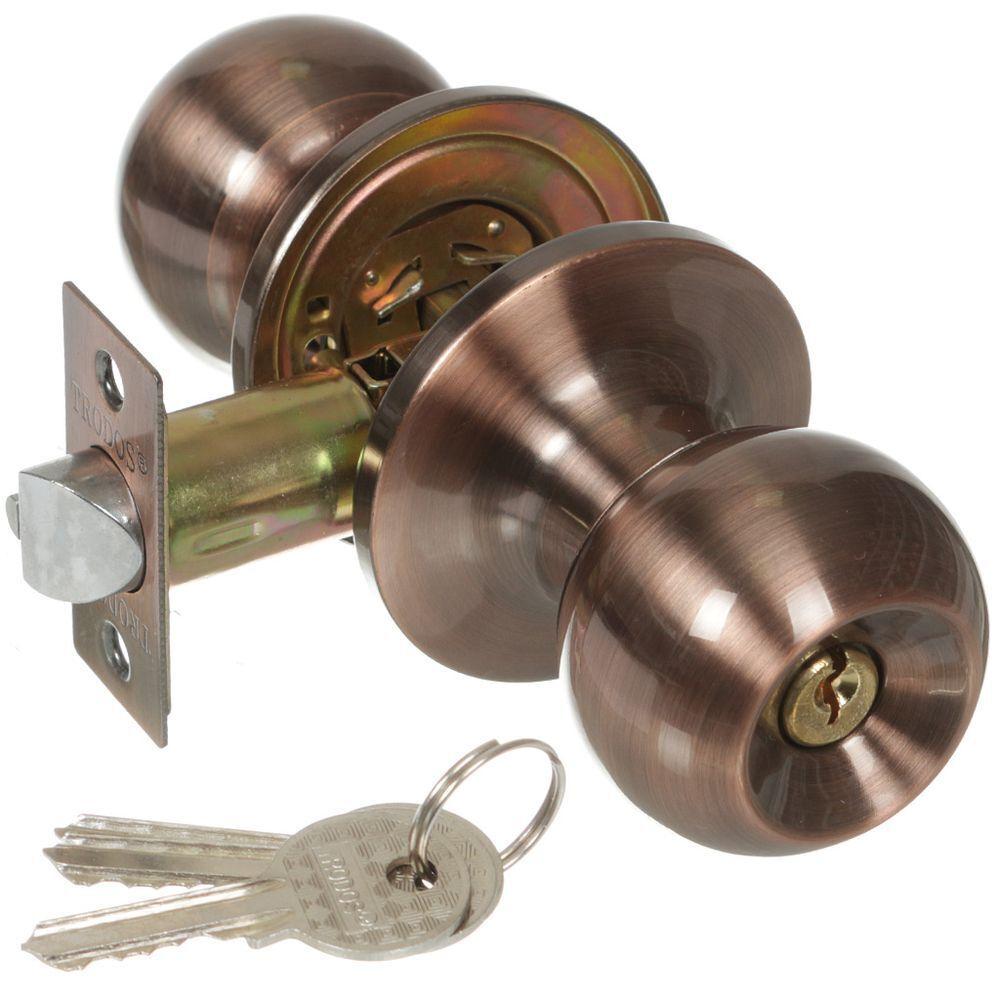 Защелка Trodos, ЗШ-01, 204100, с ключ, медь