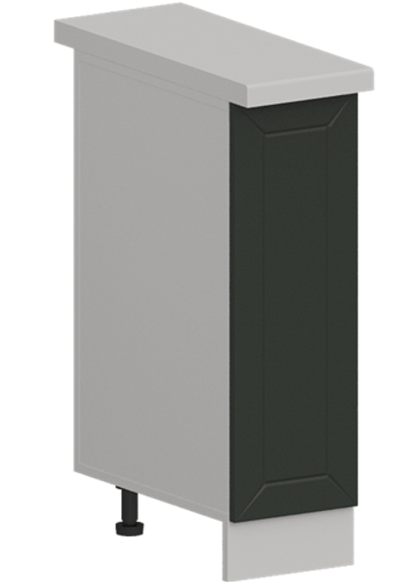 Кухня Модуль ШН 250 Белый / Насыщенно-зеленый