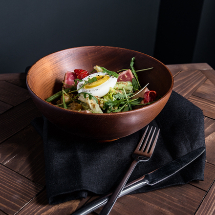 Деревянная глубокая тарелка Art of Siberia из сибирского кедра. T164