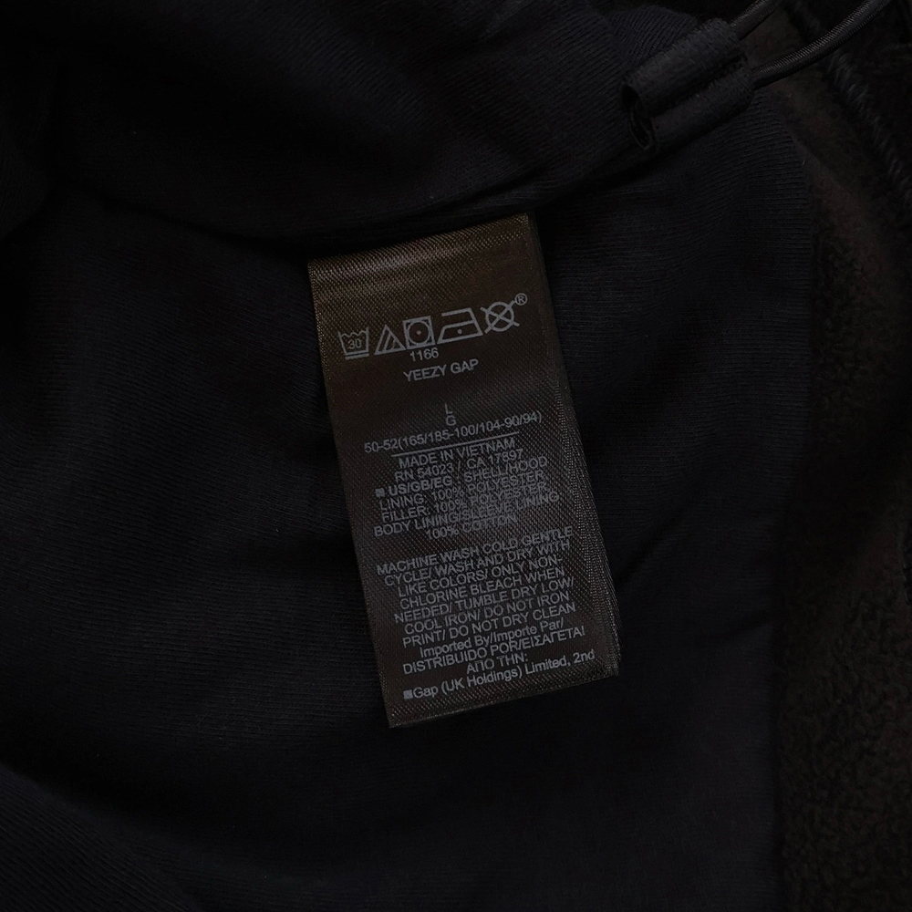 Худи Yeezy Gap Engineered by Balenciaga Polar Fleece Padded Hoodie Black