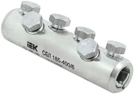 Соединитель болтовой луженый СБЛ 185-400/6 35кВ IEK UCB11-185-400-06-35