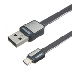 Кабель USB - Type-C Remax RC-044a (плоский) Черный