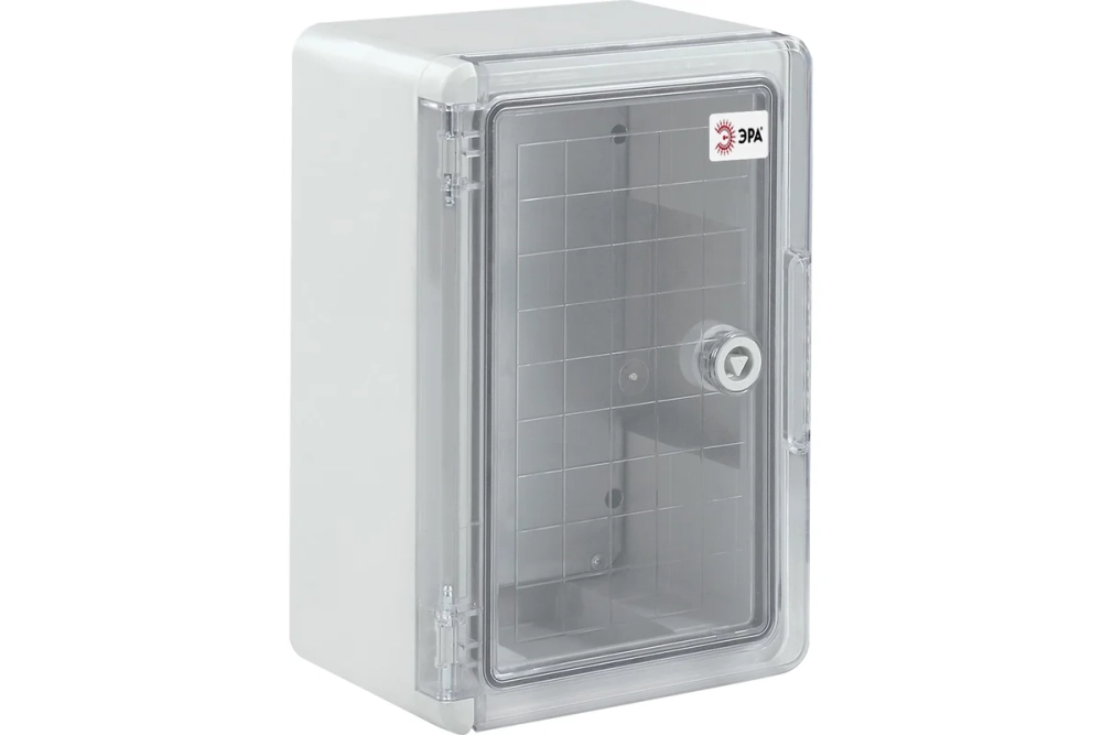 Корпус пластиковый с монтажной панелью ЩМП-П (300х200х130) прозрачная дверь