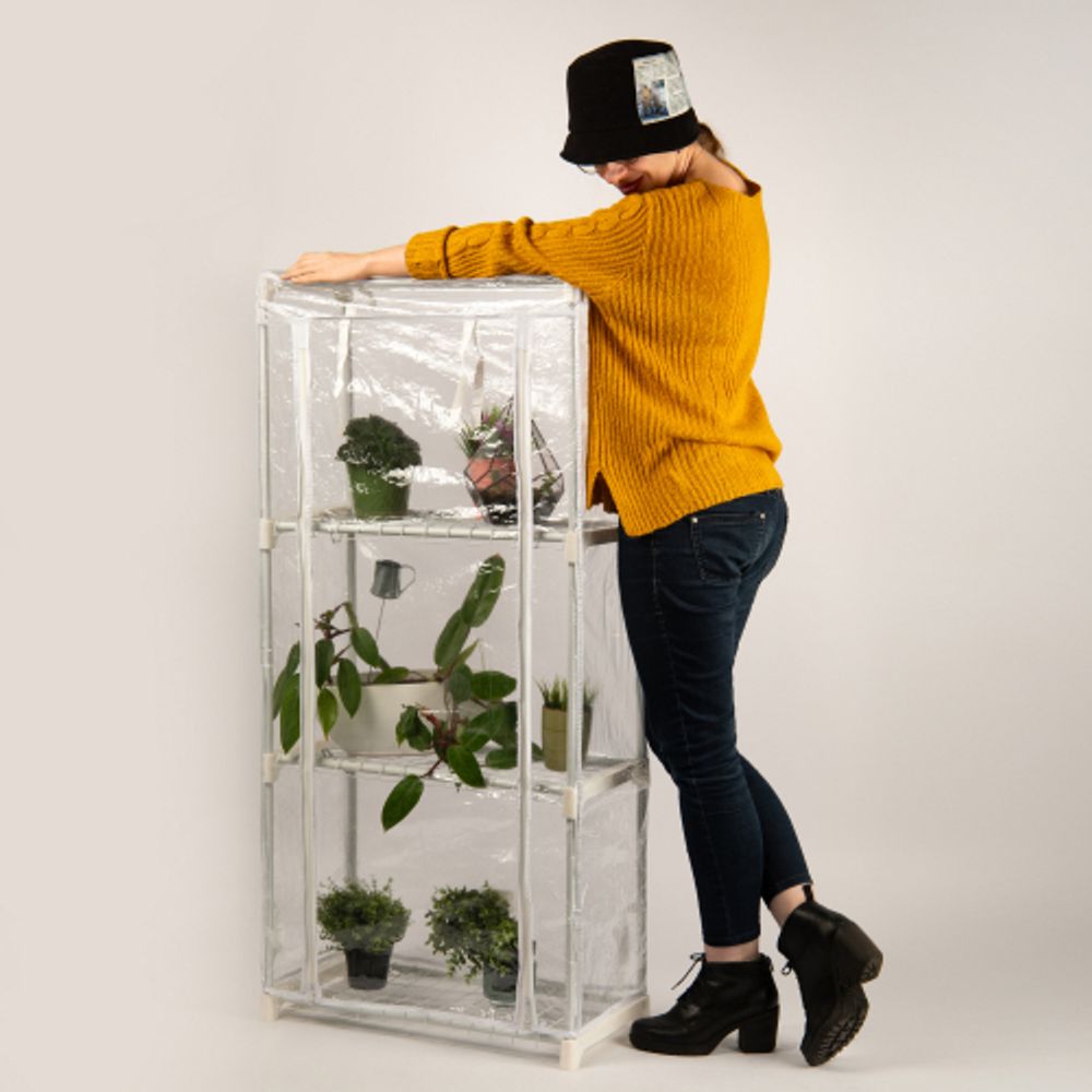 Теплица GREEN APPLE GA-House-3x-frame 3 яруса 1250х590х300 мм | Теплица