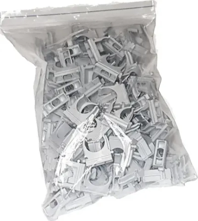 Клипса для крепления гофротрубы D20, 100 шт