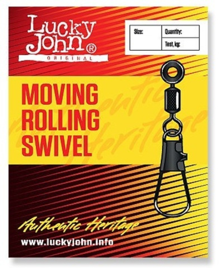 Застежка с вертлюгом скользящая Lucky John MOVING ROLLING AND INTERLOCK LH, арт. LJ5054