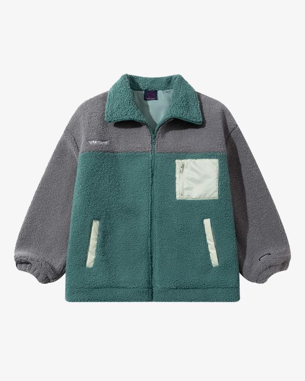 Куртка Furry HTF серая/изумрудная - фото 2