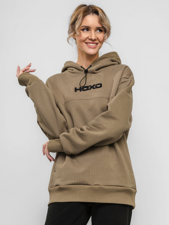 Худи "НОХО" унисекс, цвет "Сухой мох"