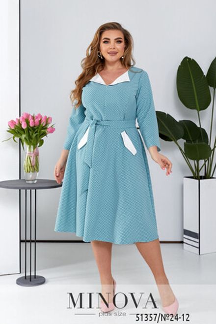Платье 24-12-Бирюзовый Minova Фото 2