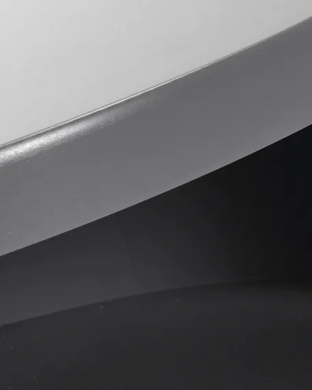 Журнальный столик Bruk Ø40 см с полкой серый