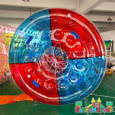 Аттракцион Водный роллер (Гидророллер) "Красно-синий" ПВХ, 2.4*2.2*2.2 м