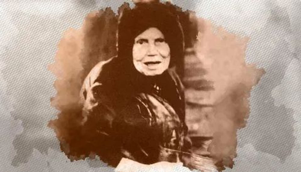 На пажити Богоматери, Киево-Печерской Лавры Христа ради юродивая, монахиня Алипия.