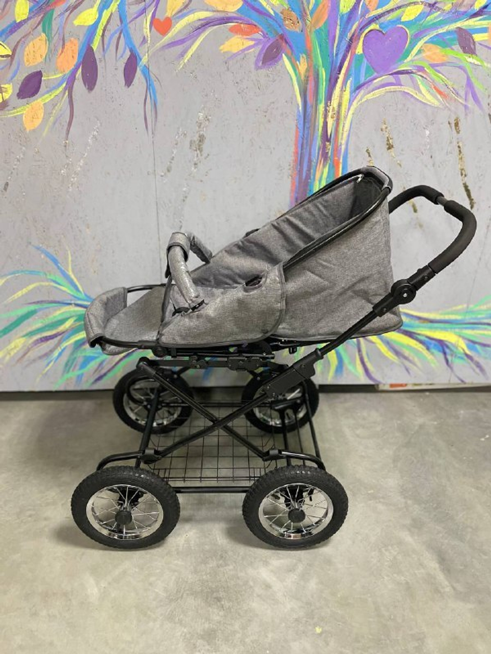 Коляска  MARIO CLASSIC (2 в 1) (RIKO BASIC) 10 серый