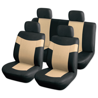 Чехлы на сиденья (рубашка) с подголовниками, черно-бежевый 8 пр. ARNEZI A0508004