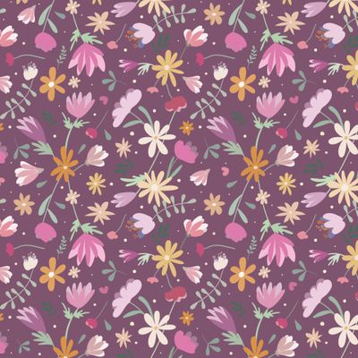 Seamless floral pattern _ 01112021_purple