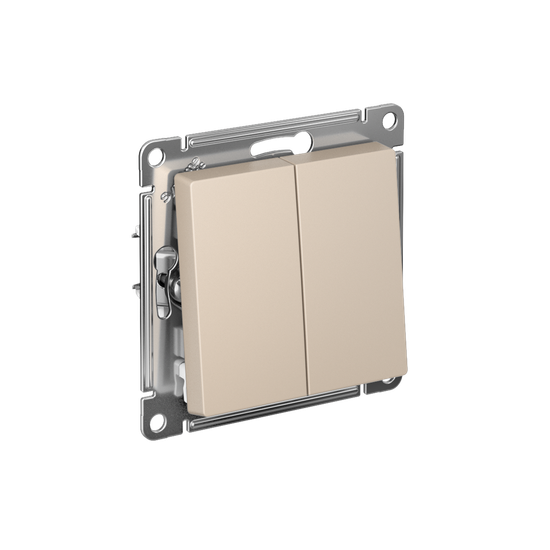 Переключатель проходной 2-кл. СП AtlasDesign 10А (сх. 6/2) 10AX механизм песочн. SE ATN001265