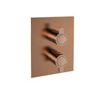 Встраиваемый термостатический смеситель для душа на 2 выхода BLAUTHERM 948722KSCUC медь