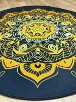 Круглый безворсовый ковер 120х120 для дома