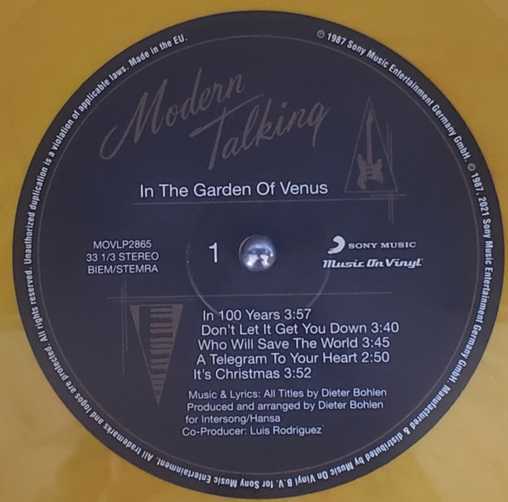 Modern Talking / In The Garden Of Venus (The 6th Album)(Coloured Vinyl)(LP)