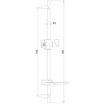 Стойка для душа Lemark LM8062C с мыльницей