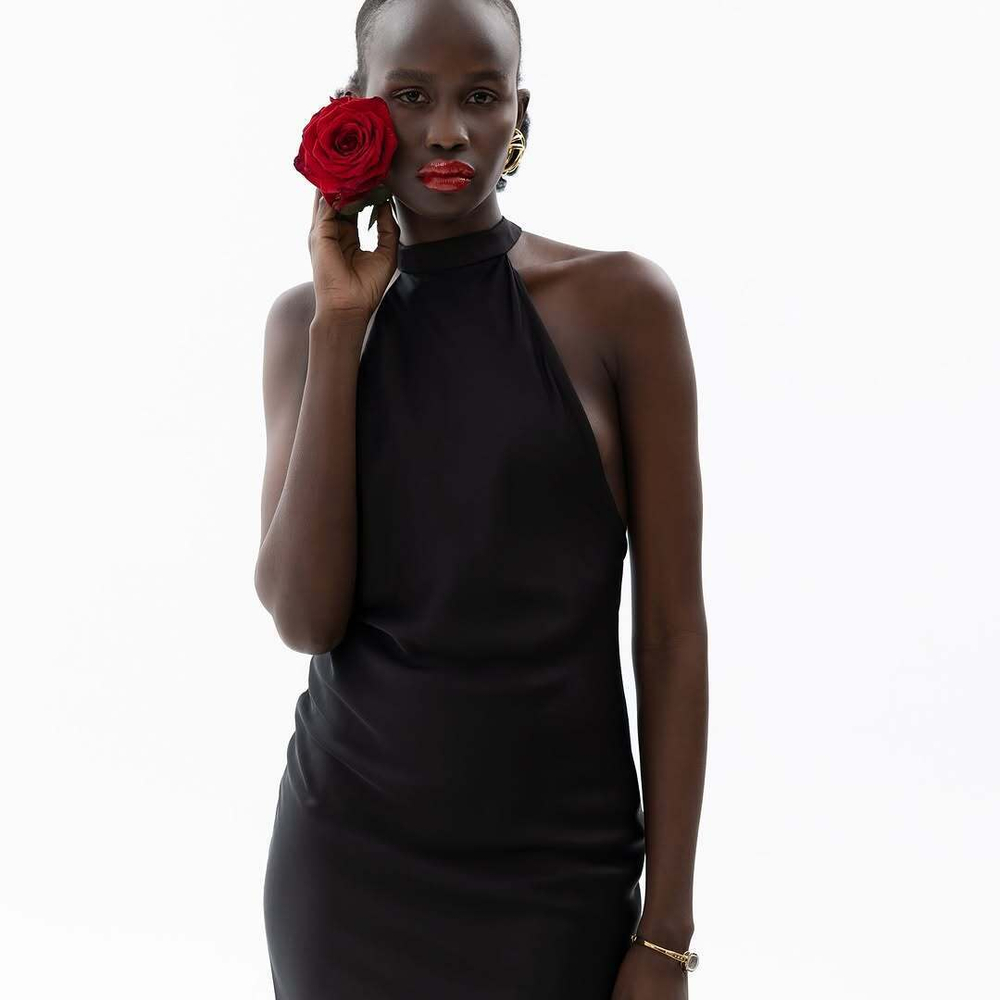 Платье с перекрутом на спине Etrette