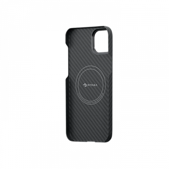 Чехол Pitaka MagEZ Case 3 для iPhone 14 (6.1"), черно-серый, кевлар (арамид)