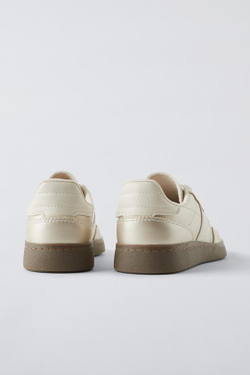 ZARA БЛЕСТЯЩИЕ КРОССОВКИ, ЗОЛОТИСТЫЙ