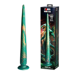 Стимулятор-гигант на присоске Verdant Titan - 47 см. (Цвет: зеленый с желтым)